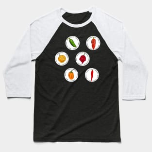 Chili Pepper Set Baseball T-Shirt